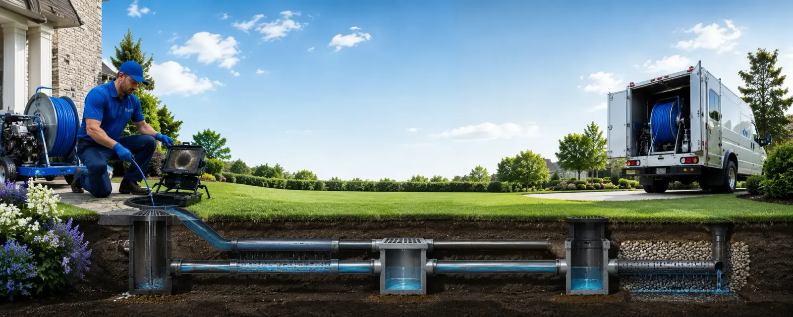 Outdoor drain cleaning information for Burneyville, OK